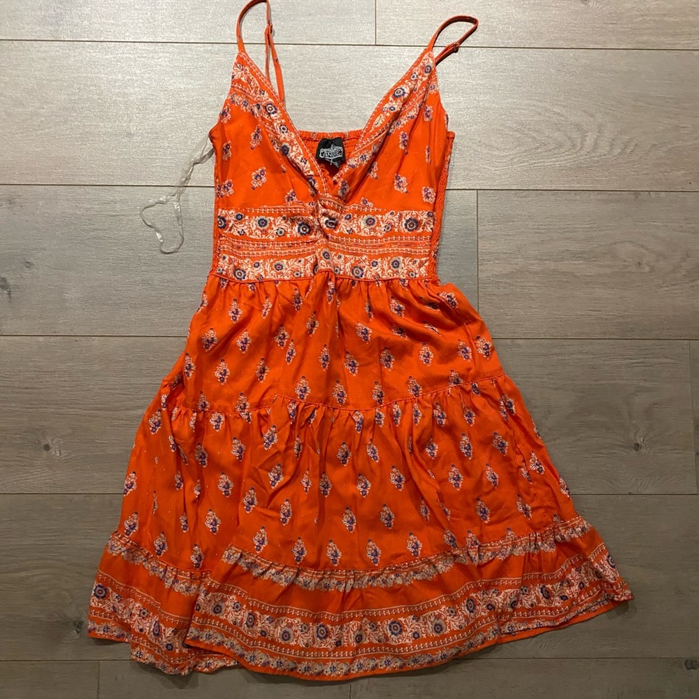 Boot Barn Orange Bandana Dress - Size Small. Never worn! New with tags.